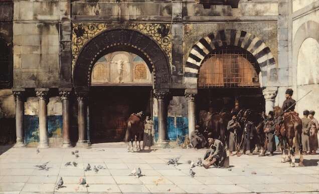 Painting Memory of the Orient Date by the Artist Alberto Pasini.