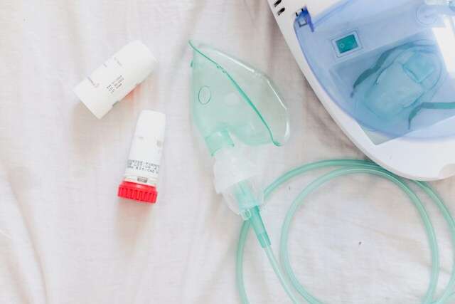 Asthma kit with nebulizer.
